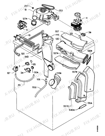 Взрыв-схема стиральной машины Zanussi WDJ1272 - Схема узла Dryer equipment